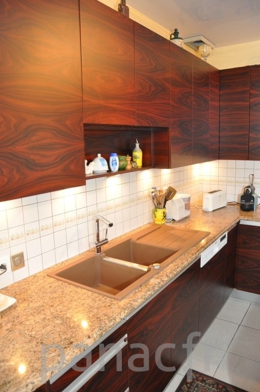 Meubles de cuisine en placage en bois naturel 