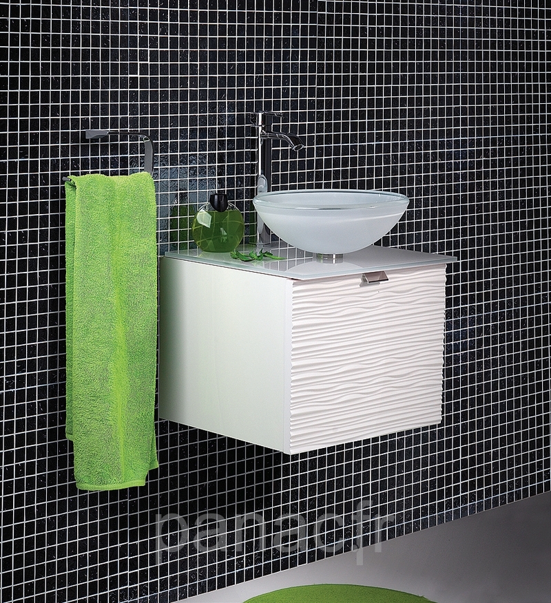 Plan vasque en verre sur mesure