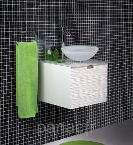 Plan vasque en verre sur mesure