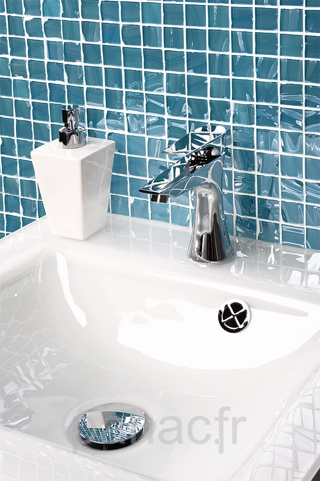 Plan vasque en verre sur mesure