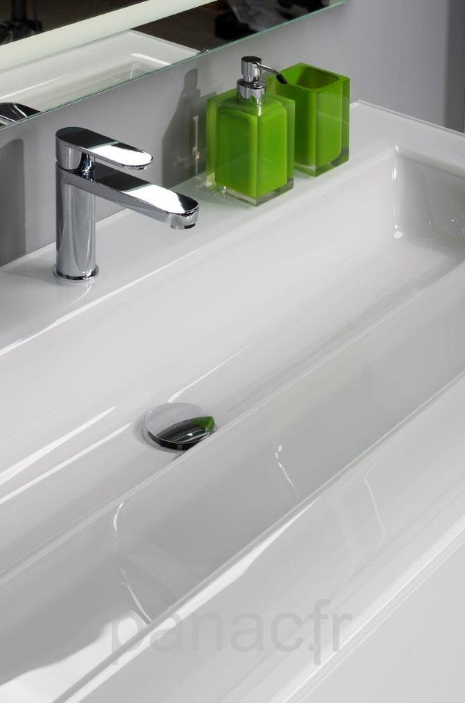 Plan vasque en verre sur mesure