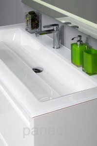 Plan vasque en verre sur mesure