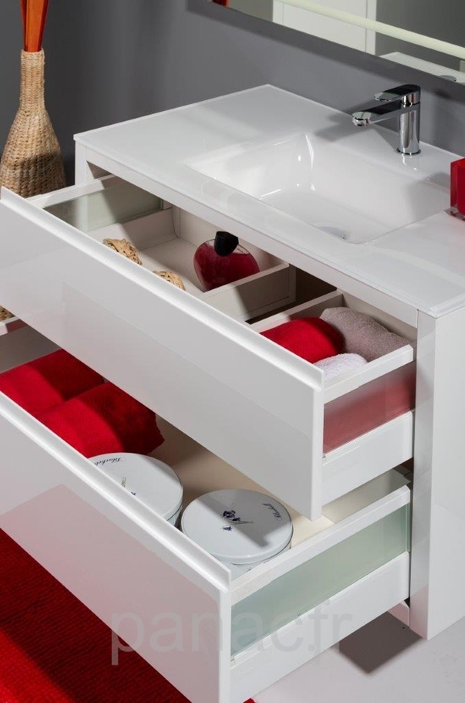 Plan vasque en verre sur mesure