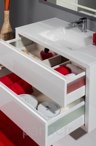 Plan vasque en verre sur mesure