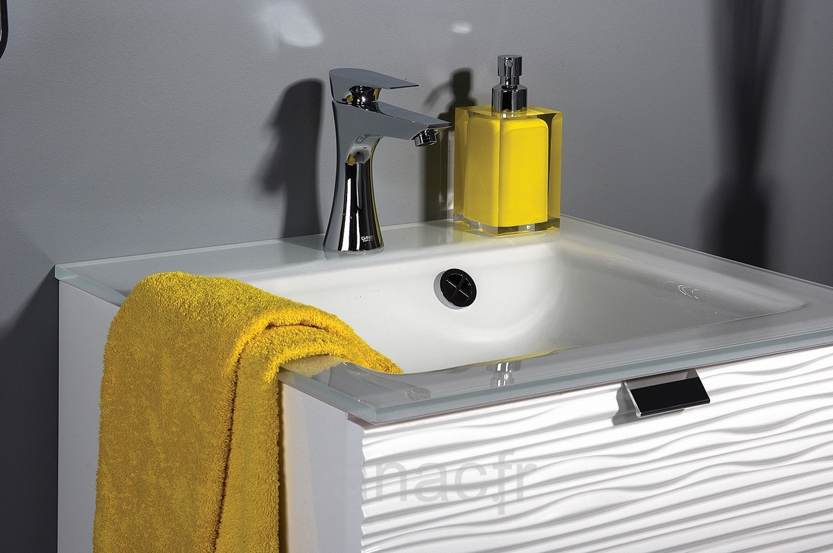 Plan vasque en verre sur mesure