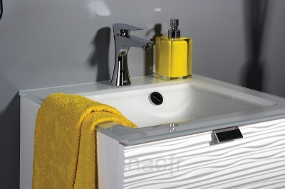 Plan vasque en verre sur mesure