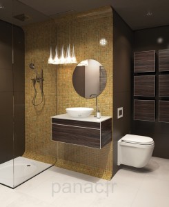 Plan vasque en verre sur mesure