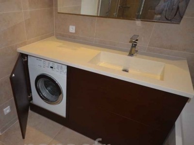 Plan vasque en verre sur mesure