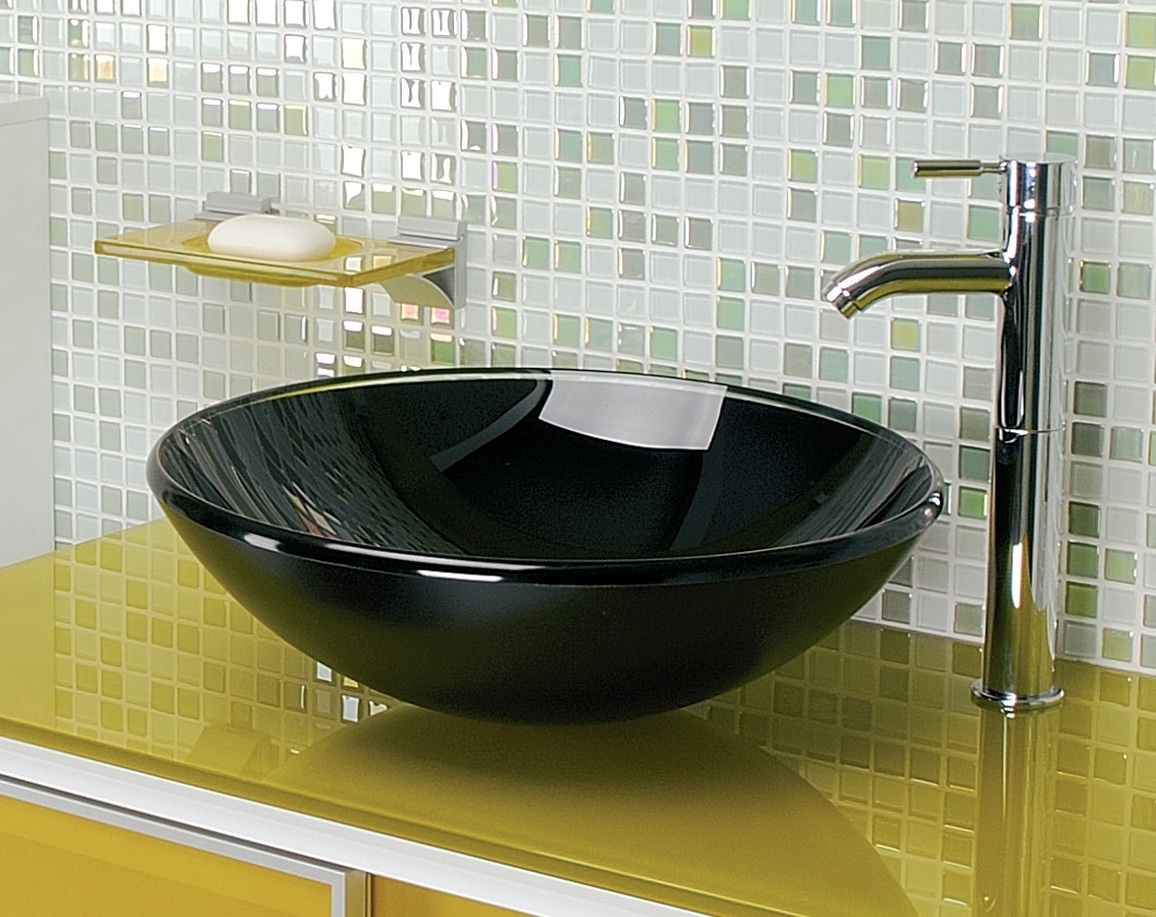 Plan vasque en verre sur mesure