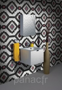 Plan vasque en verre sur mesure