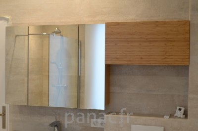 Mobilier salle de bain sur mesure en bois