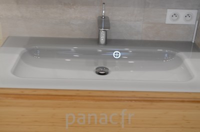Mobilier salle de bain sur mesure en bois