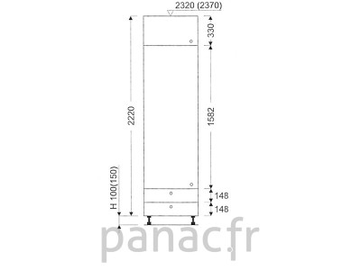 Colonne de rangement de cuisine K-35/2220 A2 L