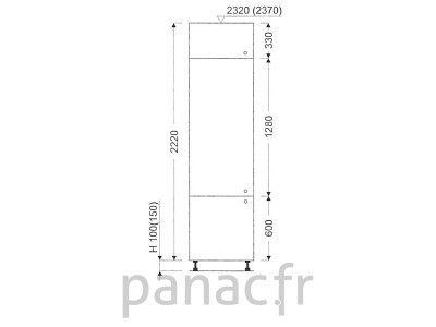 Colonne de rangement de cuisine K-35/2220 S L