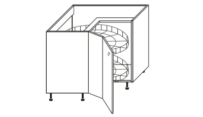 Meubles bas d'angle sur mesure