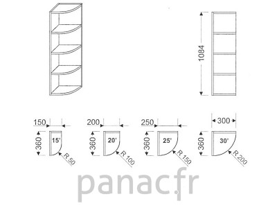 Meuble haut de cuisine GO-200/1084 P