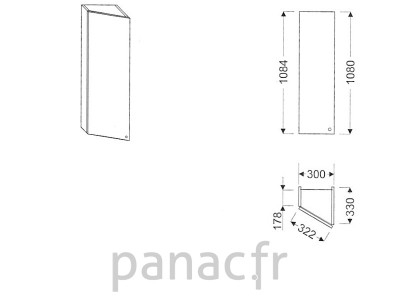 Meuble haut de cuisine GS-30/1084 L