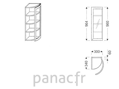 Meuble haut de cuisine GO-30/964 FP