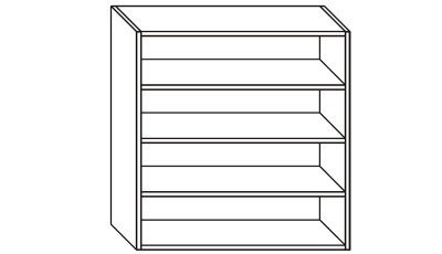 Meubles hauts sur mesure hauteur 1084mm