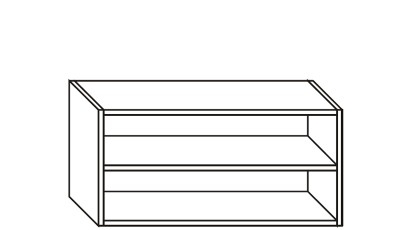 Meubles hauts sur mesure hauteur 424mm