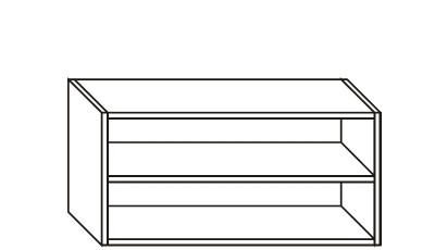 Meubles hauts sur mesure hauteur 484mm