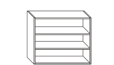 Meubles hauts sur mesure hauteur 724mm
