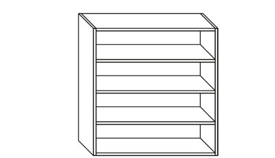 Meubles hauts sur mesure hauteur 964mm