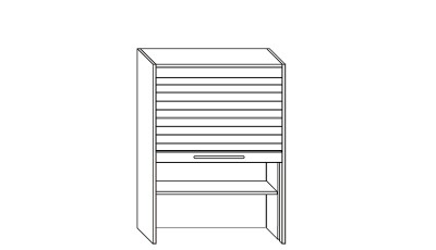 Meubles sur mesure posés sur plan hauteur 1212mm