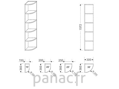 Armoire de cuisine GO-150/1572 P
