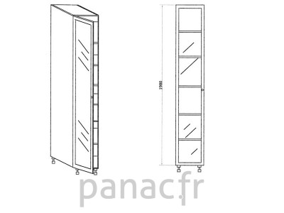 Colonne de rangement  de cuisine K-50/1980 F L/P