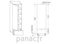 Colonne de rangement  de cuisine K-30/1980 A1 L