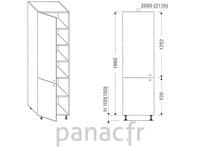 Colonne de rangement  de cuisine K-30/1980 T L