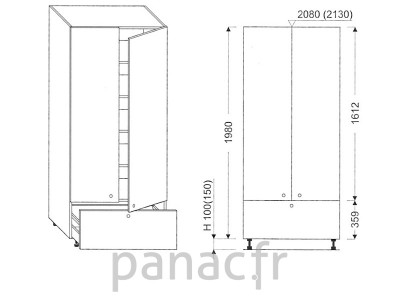 Colonne de rangement  de cuisine K-70/1980 B1