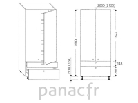 Colonne de rangement  de cuisine K-70/1980 C2