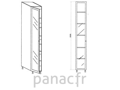 Colonne de rangement de cuisine K-35/2220 F L/P