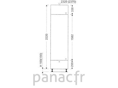 Colonne de rangement de cuisine K-30/2220 A1 L