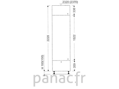 Colonne de rangement de cuisine K-40/2220 B1 L