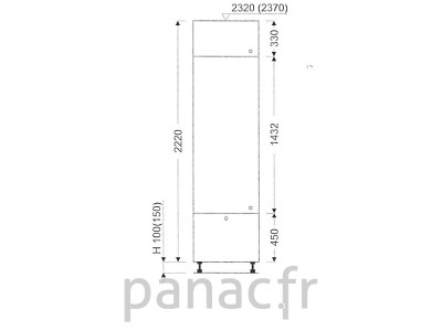 Colonne de rangement de cuisine K-40/2220 C1 L