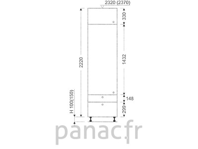 Colonne de rangement de cuisine K-30/2220 C2 L