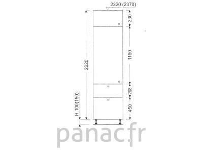 Colonne de rangement de cuisine K-30/2220 T9 L