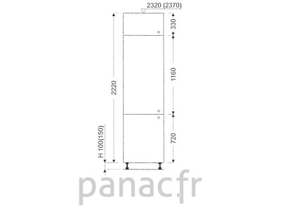 Colonne de rangement de cuisine K-30/2220 T L