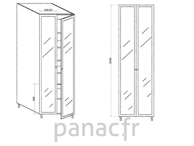 Colonne de rangement de cuisine K-70/2220 F