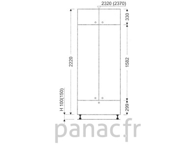 Colonne de rangement de cuisine K-70/2220 A1