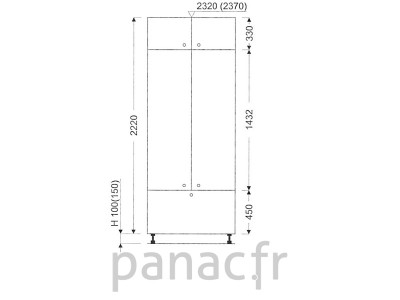 Colonne de rangement de cuisine K-80/2220 C1