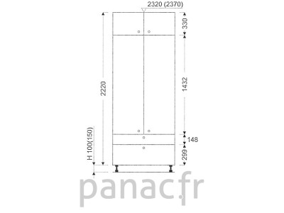 Colonne de rangement de cuisine K-70/2220 C2