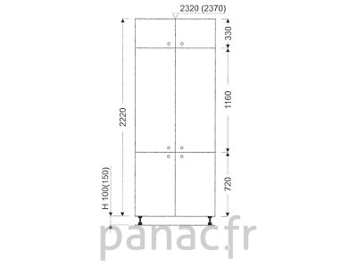 Colonne de rangement de cuisine K-70/2220 T