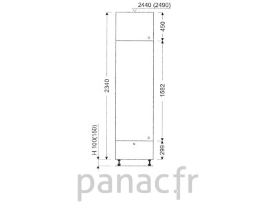 Colonne de rangement de cuisine K-50/2340 A1 L