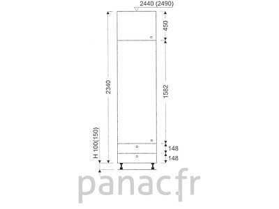 Colonne de rangement de cuisine K-40/2340 A2 L