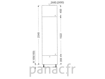 Colonne de rangement de cuisine K-45/2340 B1 L