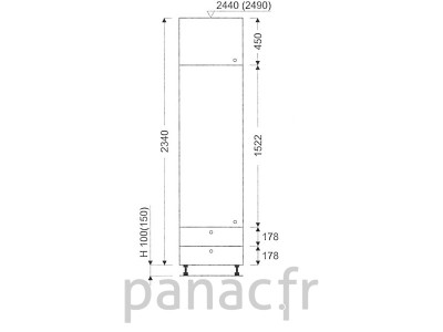 Colonne de rangement de cuisine K-50/2340 B2 L